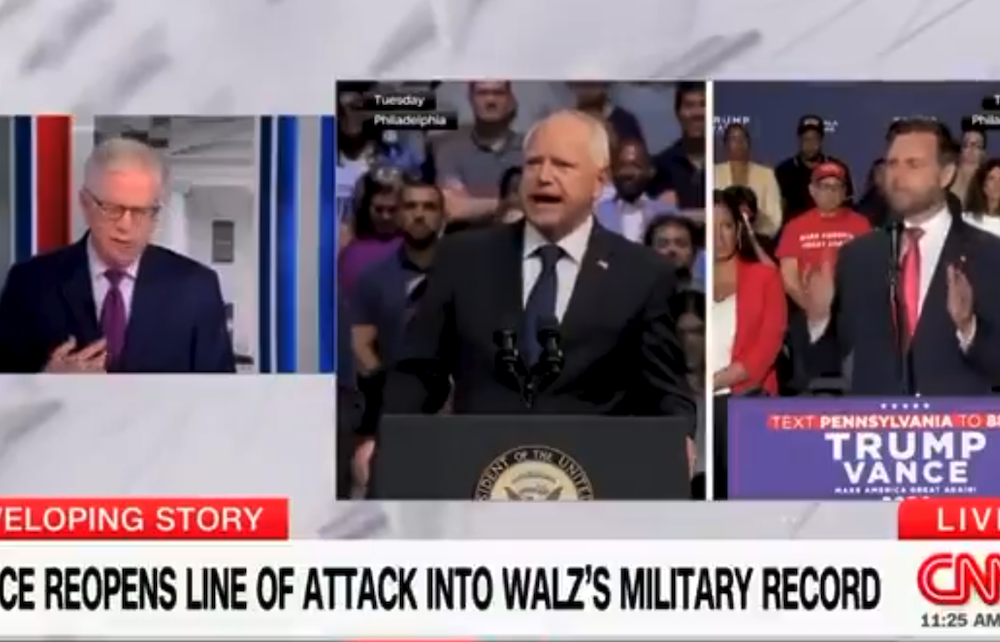 CNN Finally FactChecks Tim Walz's Military Record, Egregious Lies 'No