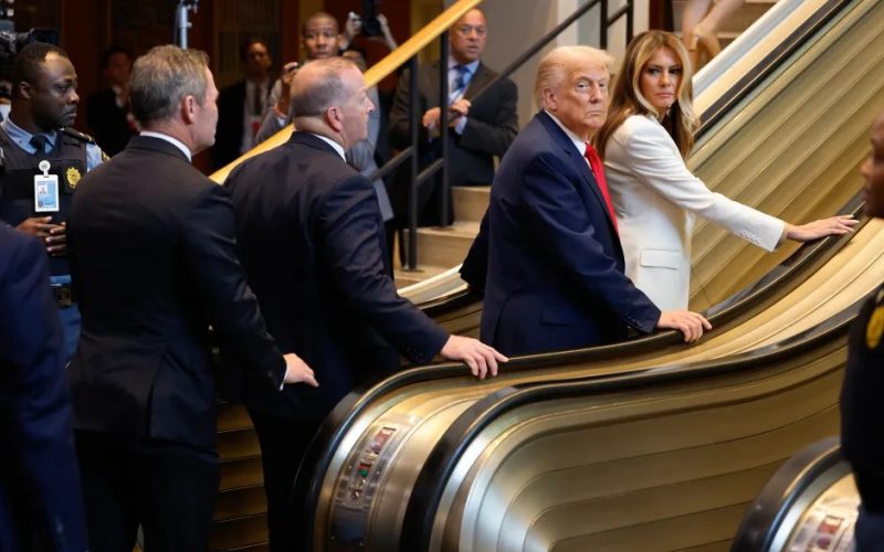 Trump blasts UN for 'triple sabotage' after being forced to walk up escalator  – EVOL
