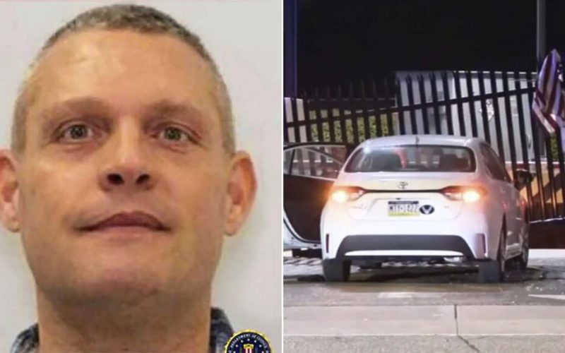 Suspect Arrested After Crashing Car Into FBI Field Office Gate   – EVOL