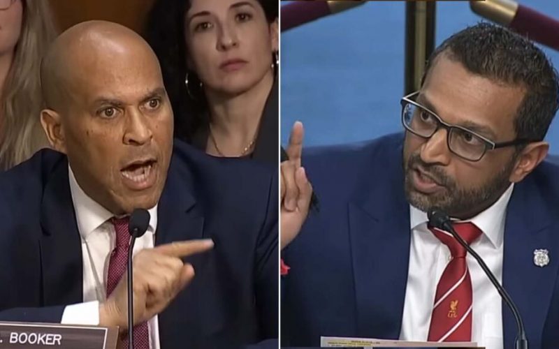 Watch: Cory Booker Clashes with Kash Patel at Hearing on FBI   – EVOL